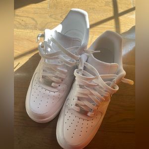 All white Air Force 1 size 9.5